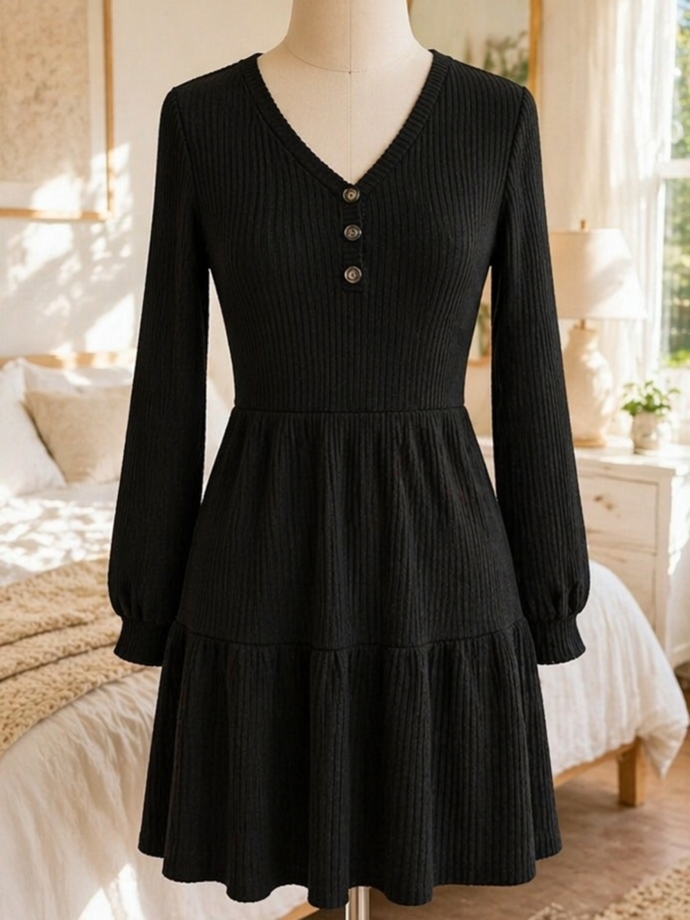 Kate Kasin Women's Long Sleeve Sweater Dresses